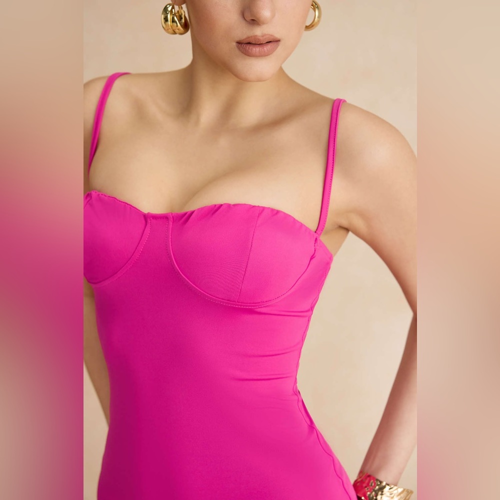 Basic Solid Slip Maxi Dress|Micas - image 3